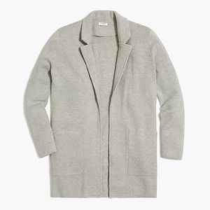 J Crew Factory Open-Front Sweater Blazer